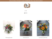 Tablet Screenshot of floristofcovington.com